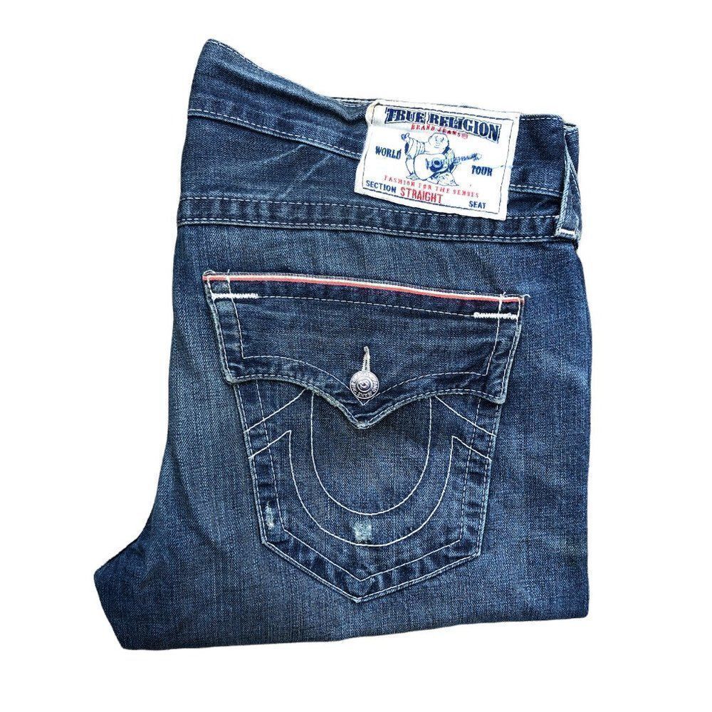 True Religion Jeans Size 36 STRAIGHT Blue